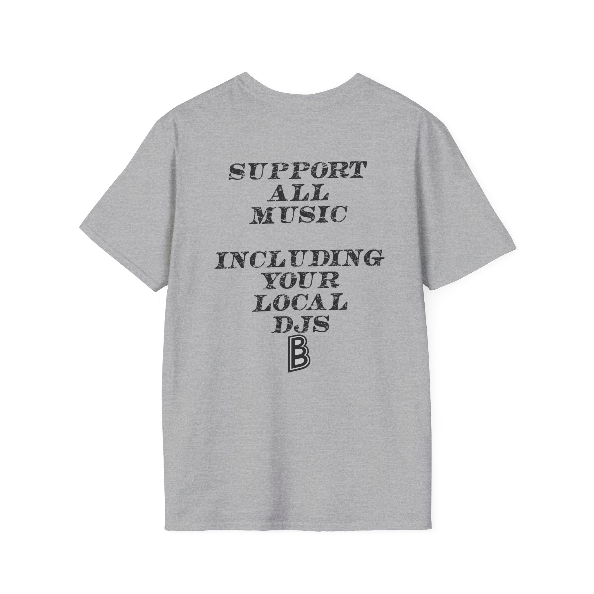 Festival Quote T-Shirt — Bold Band Tee | Support All Music Back Print