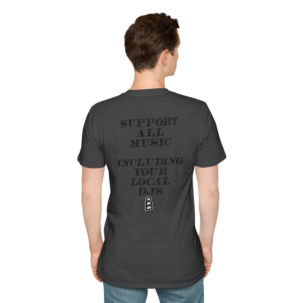 Festival Quote T-Shirt — Bold Band Tee | Support All Music Back Print