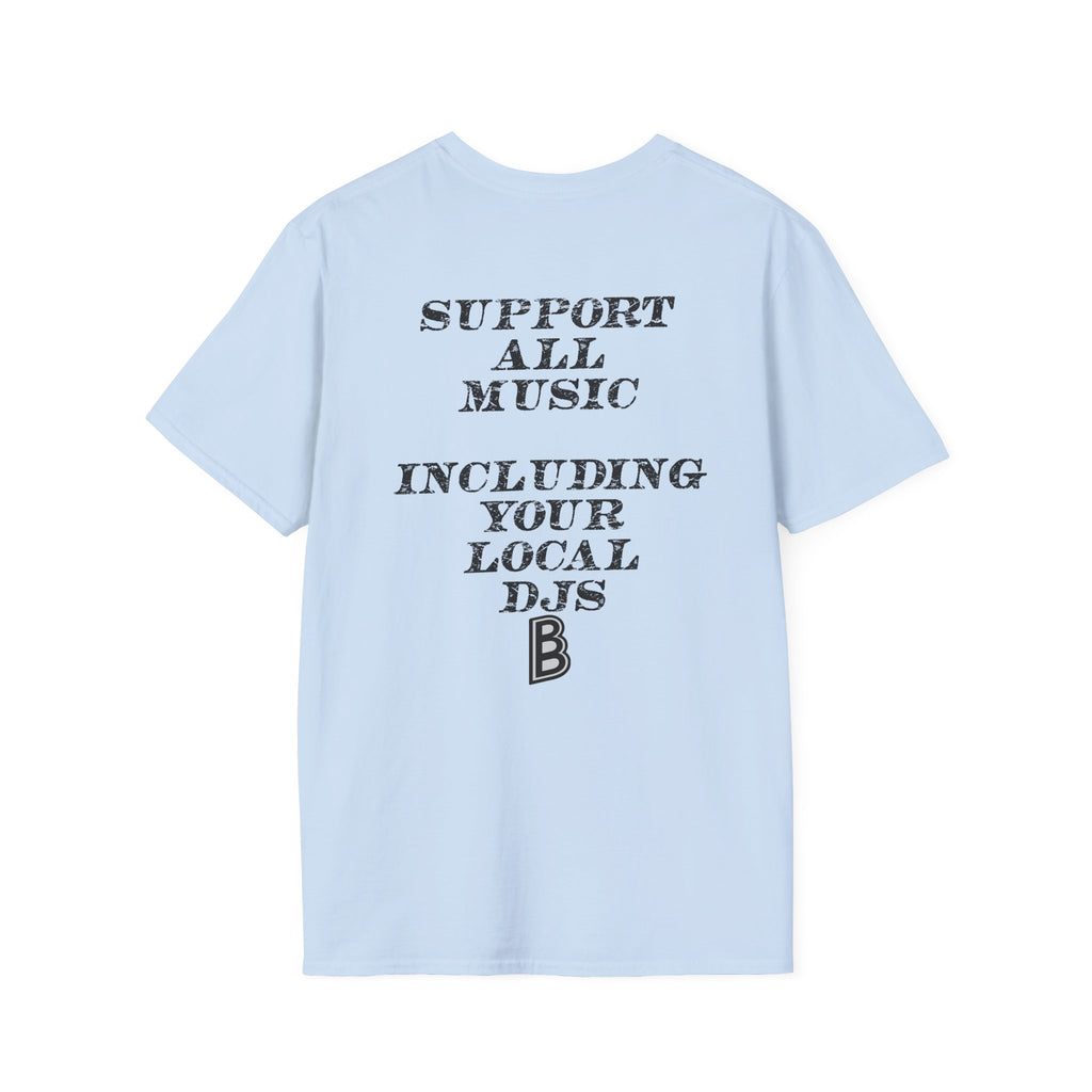 Festival Quote T-Shirt — Bold Band Tee | Support All Music Back Print