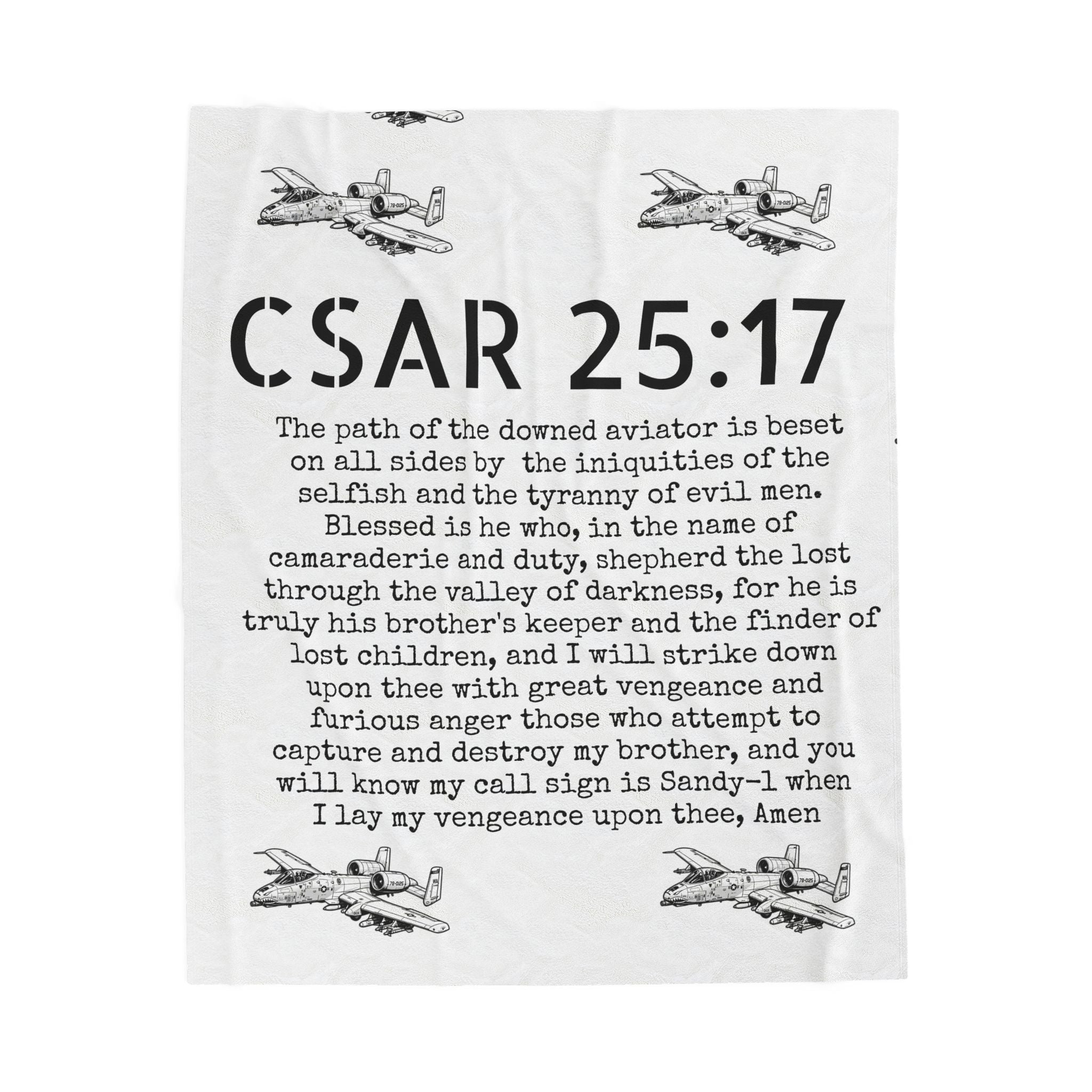CSAR 25:17 BLANKET